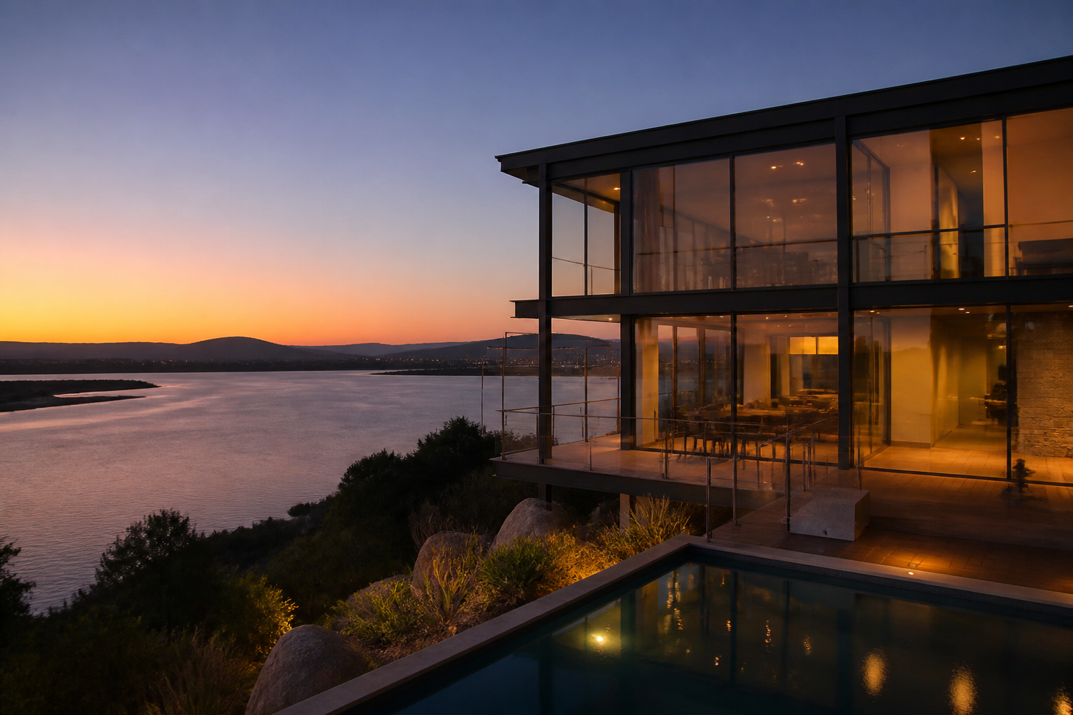 Lagoon-facing window tint